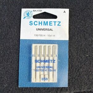 Schmetz Universal Sewing Machine Needles Size 65/9~5 Pack~Part# 1721